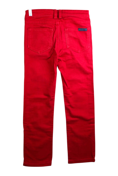 A Red Jeans from Jacadi in size 6T for boy. (Back View)