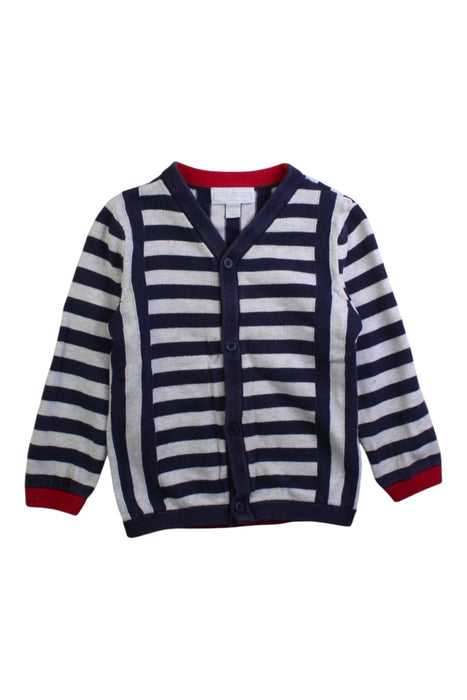 A Navy Cardigans from The Little White Company in size 18-24M for boy. (Front View)