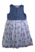 A Blue Sleeveless Dresses from Cath Kids London in size 5T for girl. (Front View)