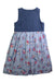 A Blue Sleeveless Dresses from Cath Kids London in size 5T for girl. (Back View)