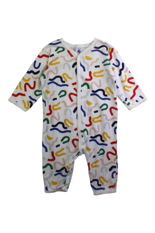 A Multicolour Long Sleeve Rompers from Petit Bateau in size 3-6M for neutral. (Front View)