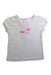 A White Short Sleeve Tops from Jacadi in size 3T for girl. (Front View)