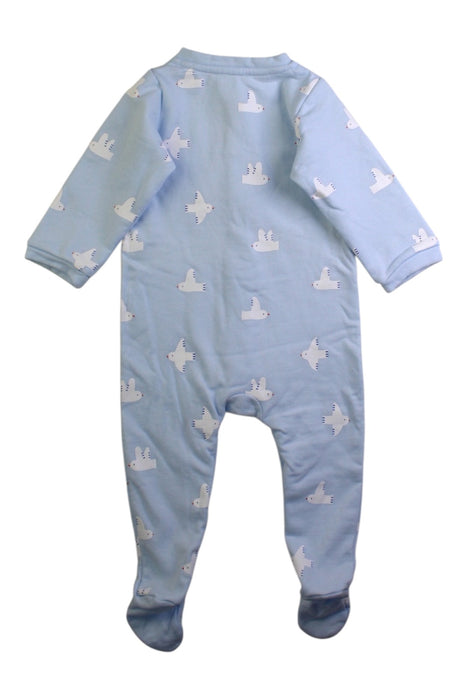 A Blue Onesies from Jacadi in size 3-6M for neutral. (Back View)