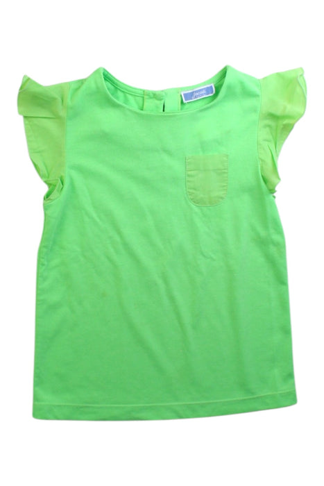 A Green Short Sleeve Tops from Jacadi in size 3T for girl. (Front View)