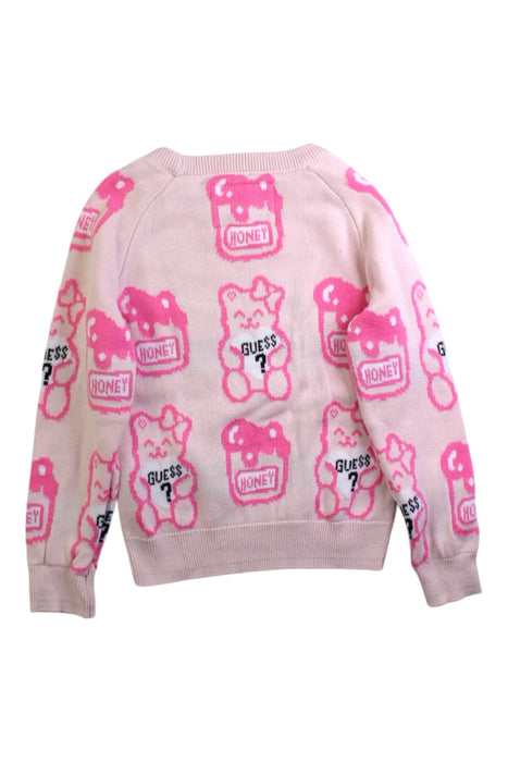 A Pink Crewneck Sweatshirts from Guess in size 2T for girl. (Back View)