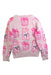 A Pink Crewneck Sweatshirts from Guess in size 2T for girl. (Back View)