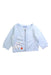 A Blue Cardigans from Jacadi in size 3-6M for girl. (Front View)