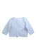 A Blue Cardigans from Jacadi in size 3-6M for girl. (Back View)