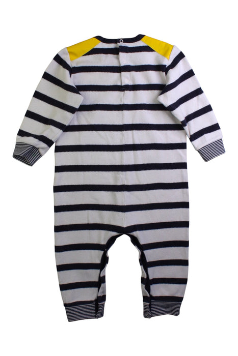 A Navy Long Sleeve Rompers from Petit Bateau in size 2T for boy. (Back View)