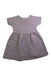 A Red Short Sleeve Dresses from Petit Bateau in size 3T for girl. (Back View)