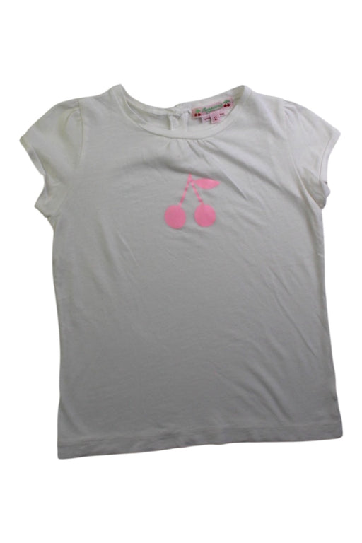 A White Short Sleeve T Shirts from Bonpoint in size 2T for girl. (Front View)