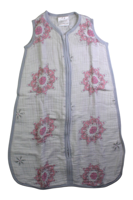 A Blue Sleepsacs from Aden & Anais in size 0-3M for girl. (Front View)