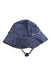 A Blue Sun Hats from Toshi in size 0-3M for neutral. (Front View)