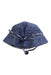 A Blue Sun Hats from Toshi in size 0-3M for neutral. (Back View)