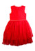 A Red Sleeveless Dresses from Boden in size 7Y for girl. (Back View)