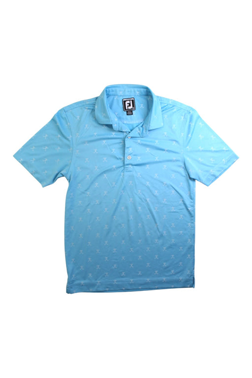 A Blue Short Sleeve Polos from Footjoy in size 8Y for boy. (Front View)