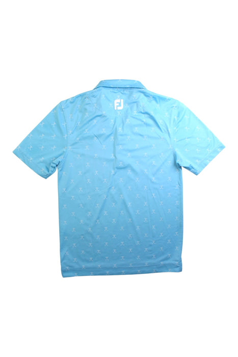 A Blue Short Sleeve Polos from Footjoy in size 8Y for boy. (Back View)