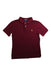 A Burgundy Short Sleeve Polos from Polo Ralph Lauren in size 10Y for boy. (Front View)