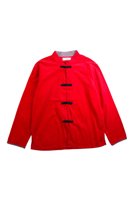 A Red Blazers from Tang'Roulou in size 10Y for neutral. (Front View)
