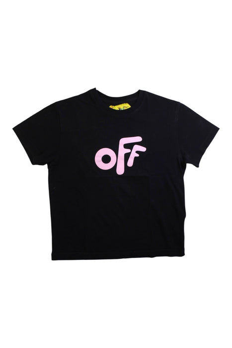 A Black Short Sleeve T Shirts from Off-White in size 6T for girl. (Front View)