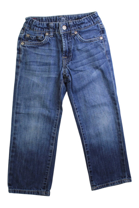 A Blue Jeans from 7 For All Mankind in size 4T for neutral. (Front View)
