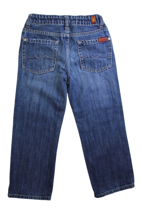 A Blue Jeans from 7 For All Mankind in size 4T for neutral. (Back View)
