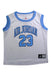 A White Sleeveless Shirts from Air Jordan in size 3T for boy. (Front View)