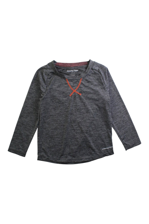 A Grey Active Tops from Moody Tiger in size 4T for girl. (Front View)