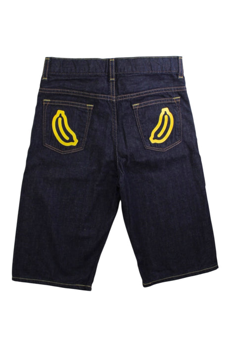 A Navy Shorts from BAPE KIDS in size 7Y for neutral. (Back View)