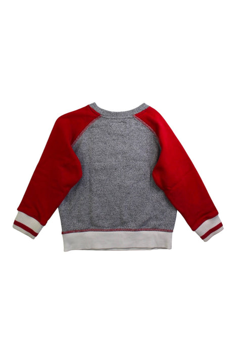 A Red Crewneck Sweatshirts from Roots in size 3T for boy. (Back View)
