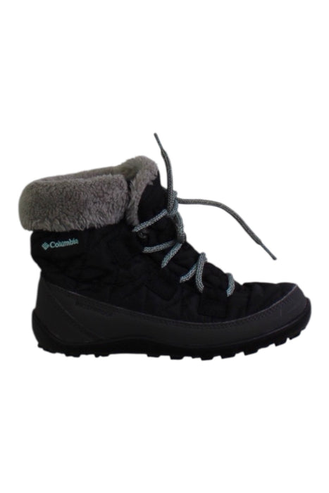 A Black Winter Boots from Columbia in size 7Y for neutral. (Front View)