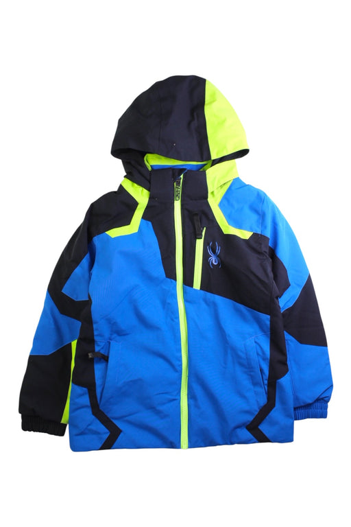 A Multicolour Ski Jackets from Spyder in size 7Y for boy. (Front View)