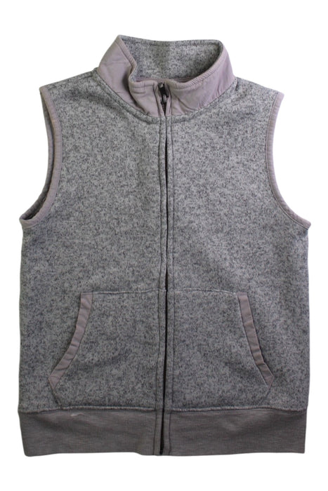 A Grey Outerwear Vests from Crewcuts in size 6T for boy. (Front View)