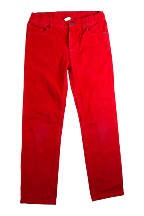 A Red Casual Pants from Petit Bateau in size 8Y for boy. (Front View)