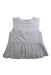 A White Sleeveless Tops from Jacadi in size 4T for girl. (Front View)