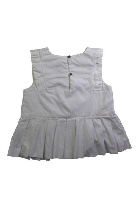A White Sleeveless Tops from Jacadi in size 4T for girl. (Back View)