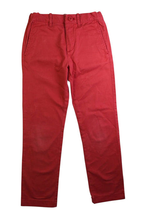 A Red Casual Pants from Crewcuts in size 7Y for boy. (Front View)