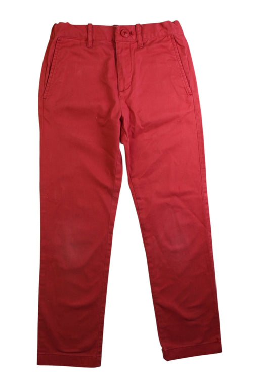A Red Casual Pants from Crewcuts in size 7Y for boy. (Front View)