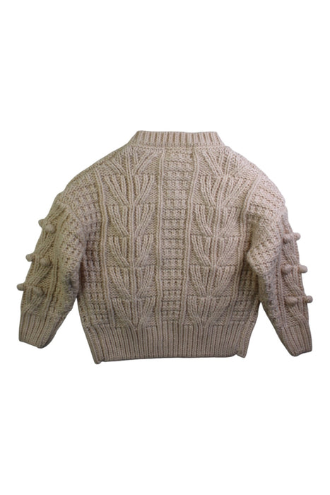 A Beige Cardigans from Sisland in size 3T for girl. (Back View)