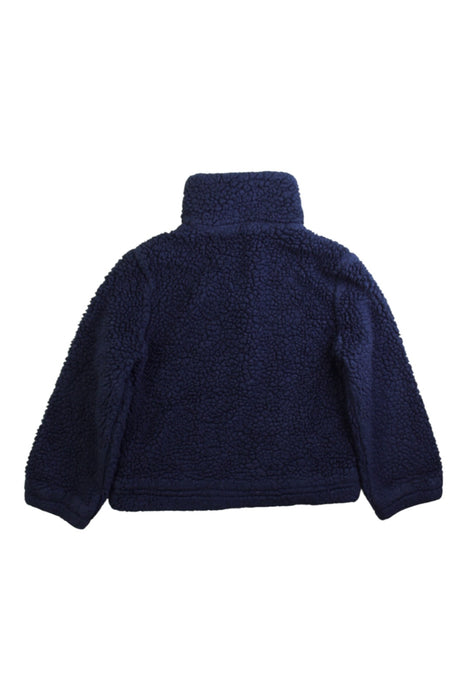 A Navy Zippered Sweatshirts from Crewcuts in size 4T for girl. (Back View)
