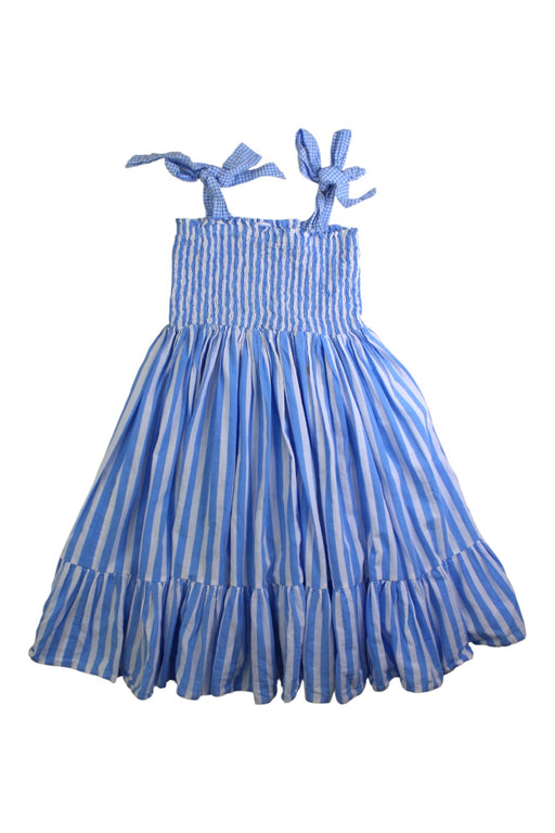 A Blue Sleeveless Dresses from Kidsagogo in size 4T for girl. (Front View)