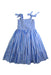A Blue Sleeveless Dresses from Kidsagogo in size 4T for girl. (Back View)