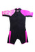 A Black Wetsuits from Aquasport in size 4T for girl. (Back View)
