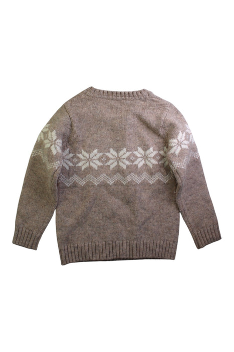 A Beige Knit Sweaters from Jacadi in size 4T for neutral. (Back View)