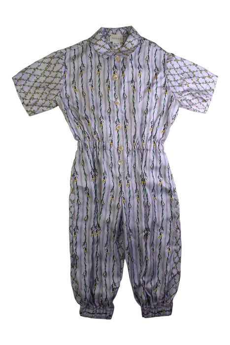 A Multicolour Short Sleeve Jumpsuits from Gucci in size 4T for girl. (Front View)