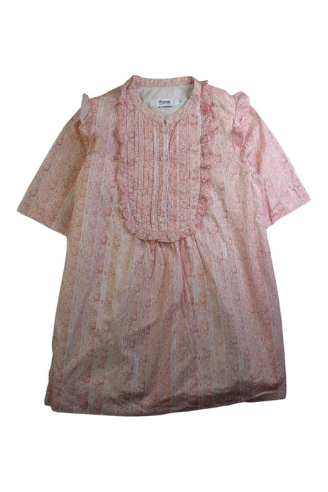 A Pink Long Sleeve Dresses from Bonpoint in size 6T for girl. (Front View)