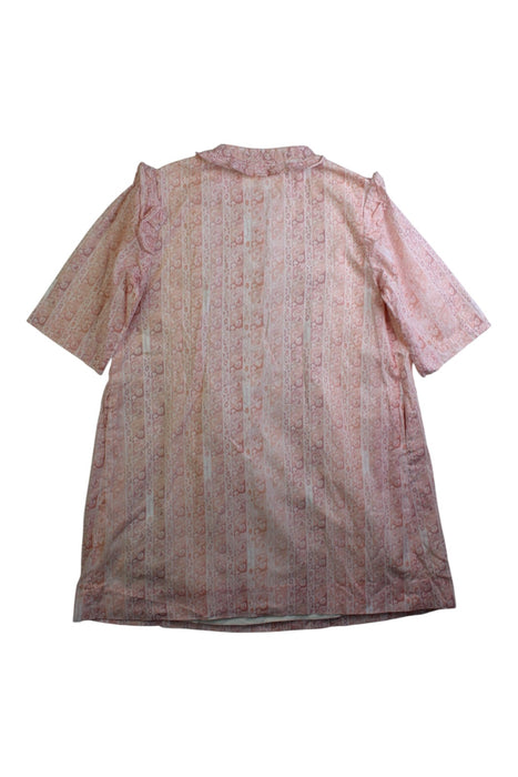 A Pink Long Sleeve Dresses from Bonpoint in size 6T for girl. (Back View)
