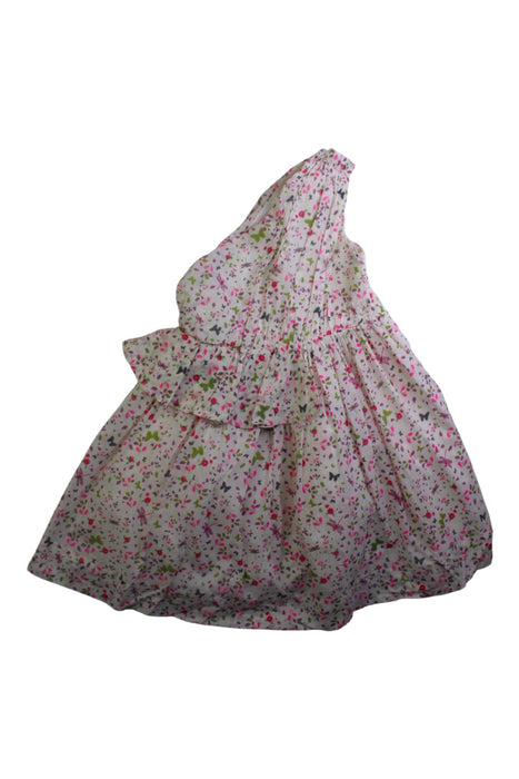 A Pink Sleeveless Dresses from Nellystella in size 6T for girl. (Front View)