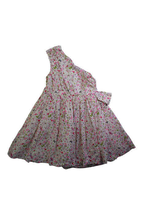 A Pink Sleeveless Dresses from Nellystella in size 6T for girl. (Back View)