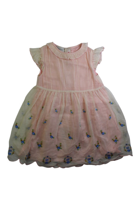 A Pink Sleeveless Dresses from Gucci in size 3T for girl. (Front View)